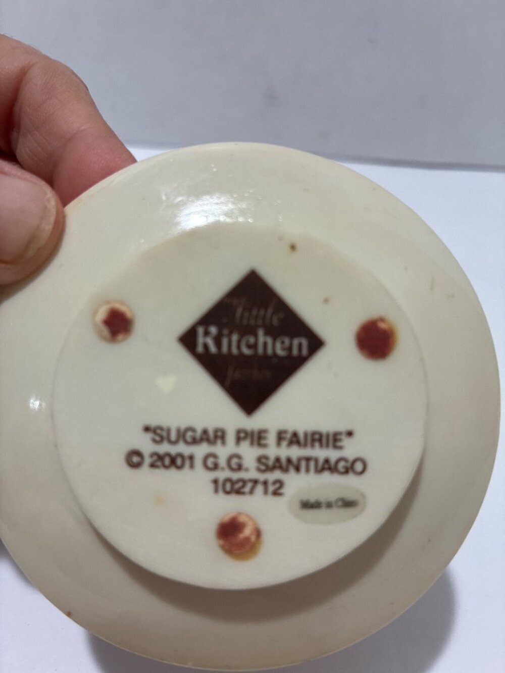 My Little Kitchen Fairies 2001 Sugar Pie Fairie' Item #102712 collectors GG Sant - Picture 5 of 6